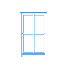 Furniture Armoires Wardrobes Ikea Hemnes Two Sliding Door Wardrobe Simple Line Art Svg, Free Vectors File